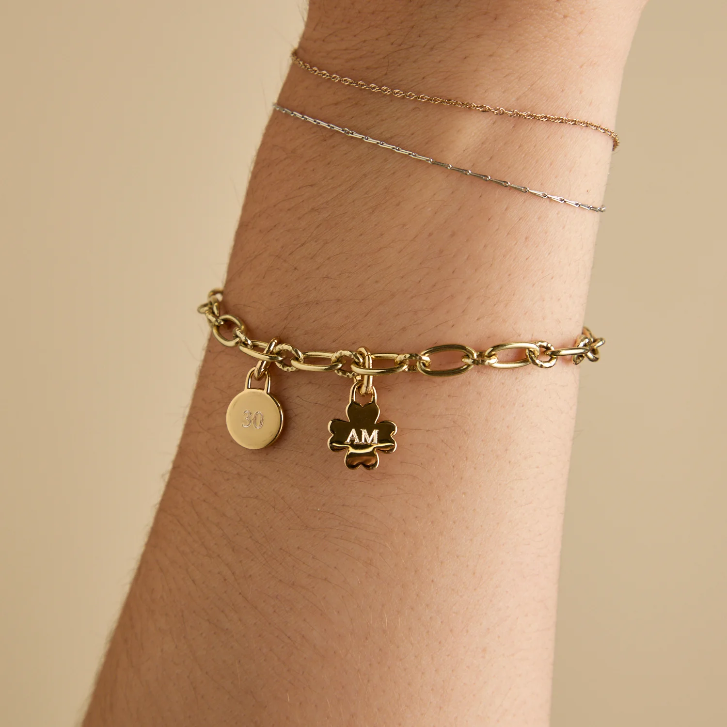 Clover Clip Charm in Gold - Image 8