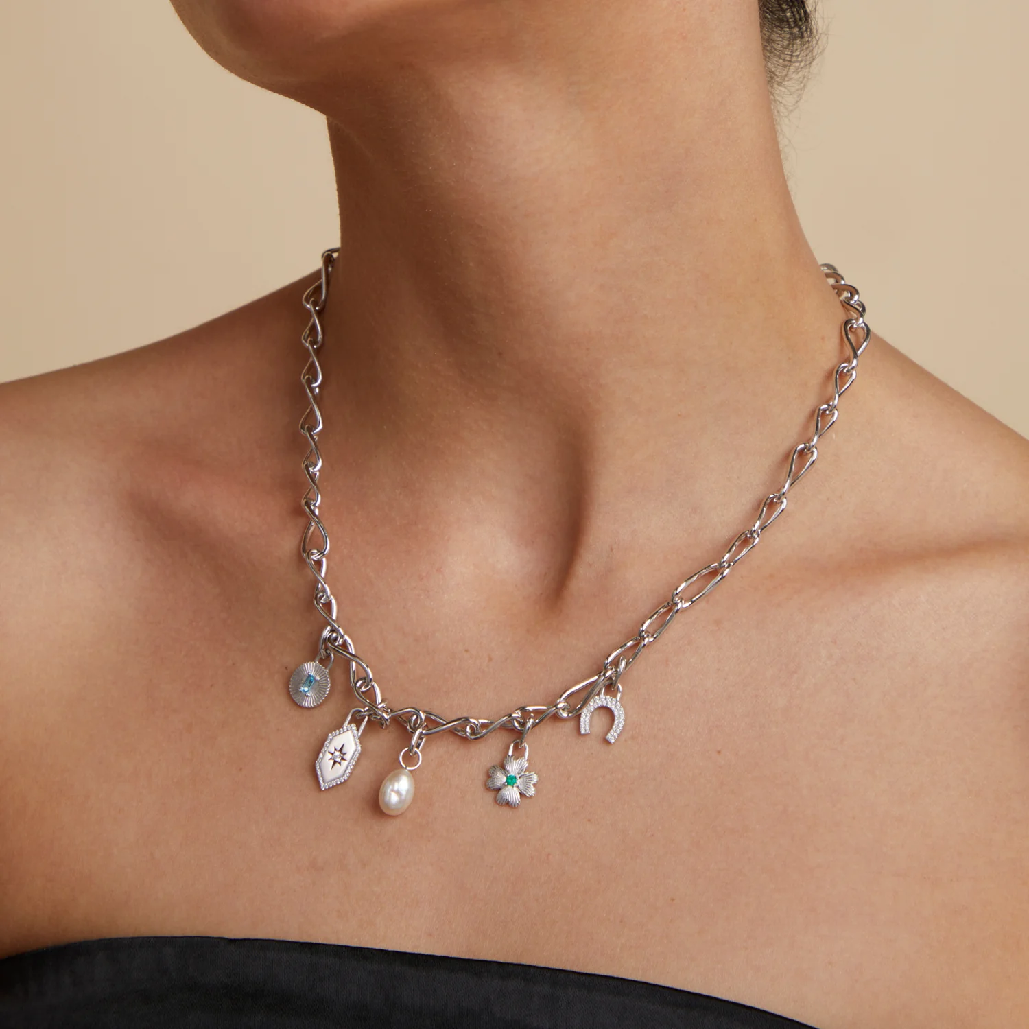 Clover Clip Charm in Silver - Image 6