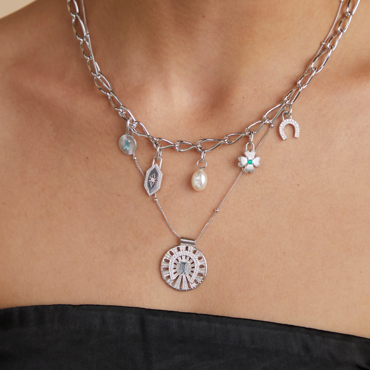 Clover Clip Charm in Silver - Image 8