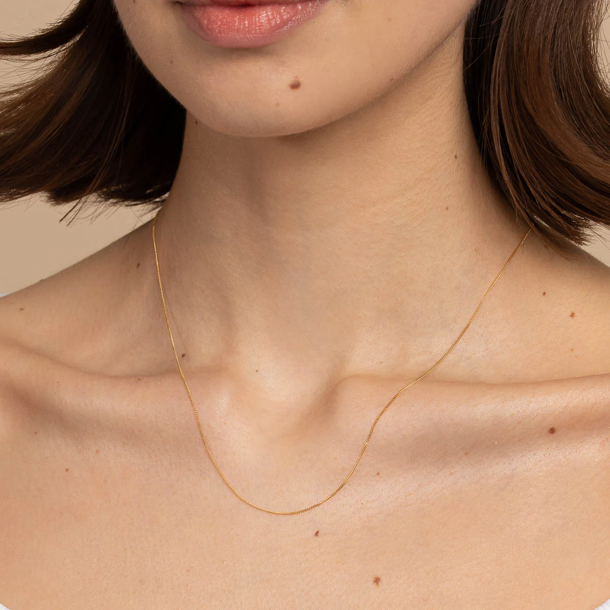 Miyu Chain Necklace in Solid Gold - Image 6