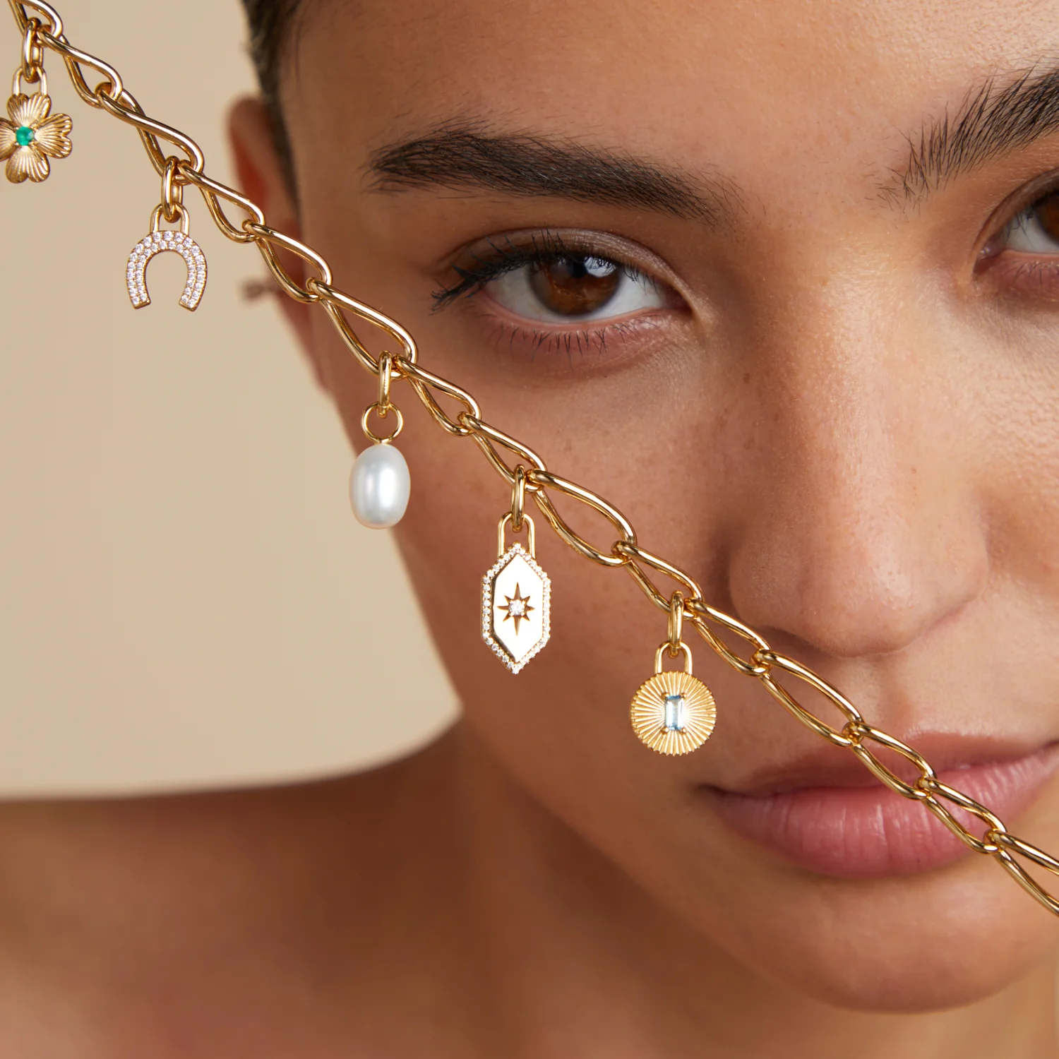 Pearl Clip Charm in Gold - Image 5